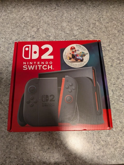 NINTENDO SWITCH 2 Console with Mario Kart World Bundle Black BRAND NEW ...