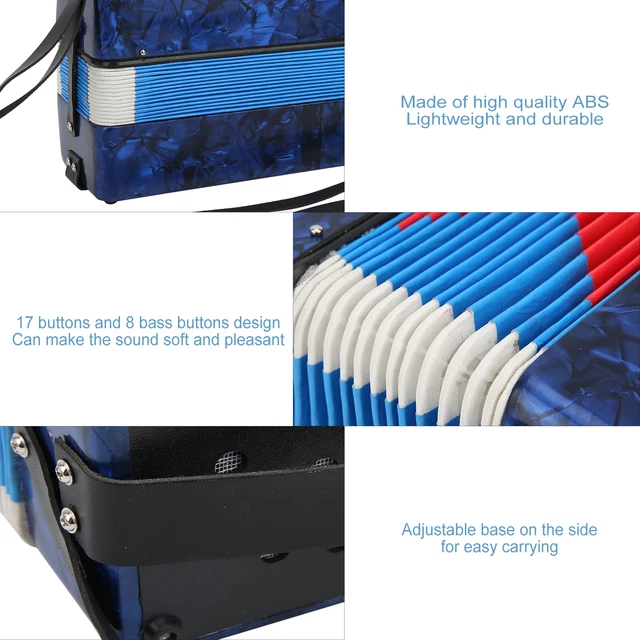 17 Key Accordion Teaching Training Interest Cultivation Musical Instrument CHW