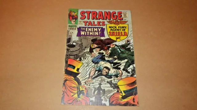 Strange Tales 147 Nick Fury Agent of Shield Vol 1 No 147 Aug 1966 Marvel VG 4.0