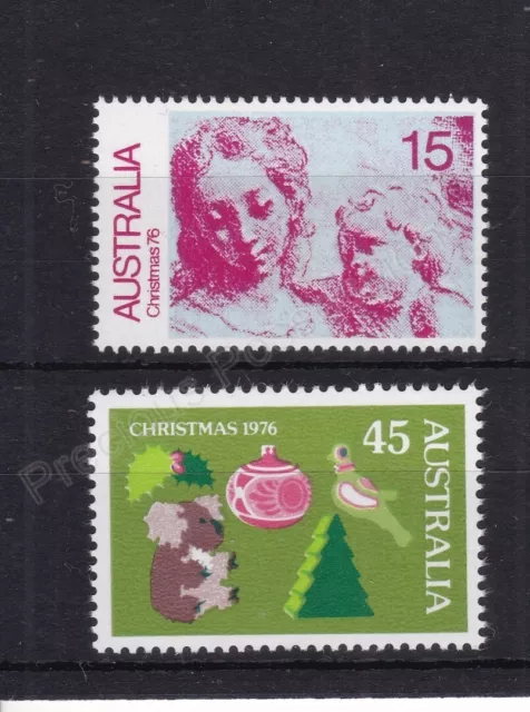 Australia Mnh Mint Stamp Set 1976 Christmas Sg 635-636