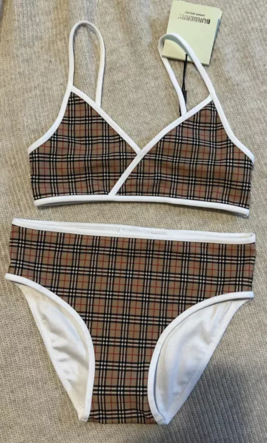 Burberry Kids Crosby Check Bikini Set Size 12Y 😃😃