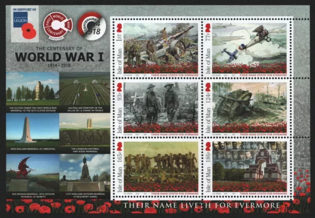 Isle of Man 2016 - Mi-Nr. Block 109 ** - MNH - Schlacht an der Somme