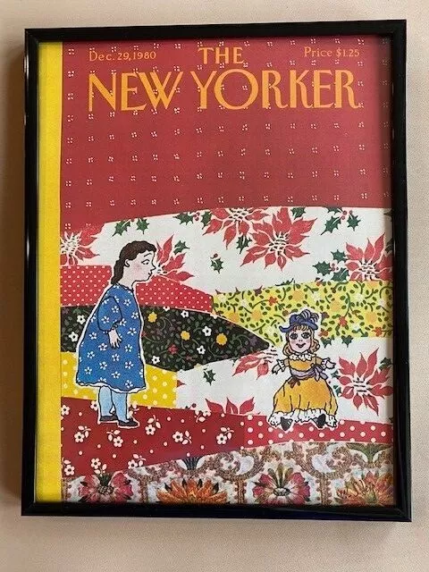 Framed New Yorker magazine cover vintage - December 29, 1980