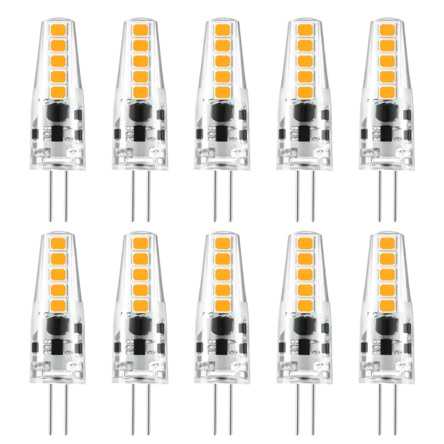 10X G4 LED 6W 12V Warmweiß Lampe Birne Halogenlampe Stiftsockel Leuchtmittel DE