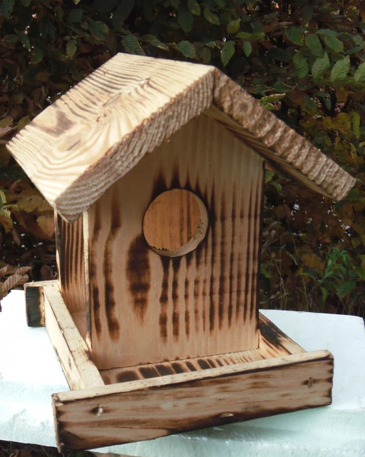 Nichoir à Oiseaux Pied Support Bois - Oiseau