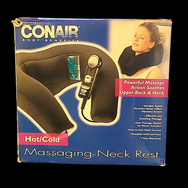 CONAIR ELECTRIC BODY Benefits Heated Massaging Neck Rest with Remote $15.00  - PicClick