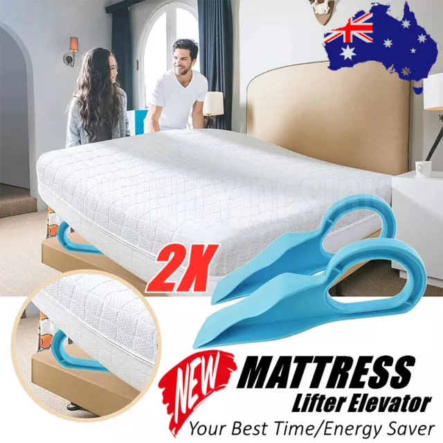 2X Ergonomic Mattress Wedge Bed Making Mattress Lifter Tool Elevator Lifting Au