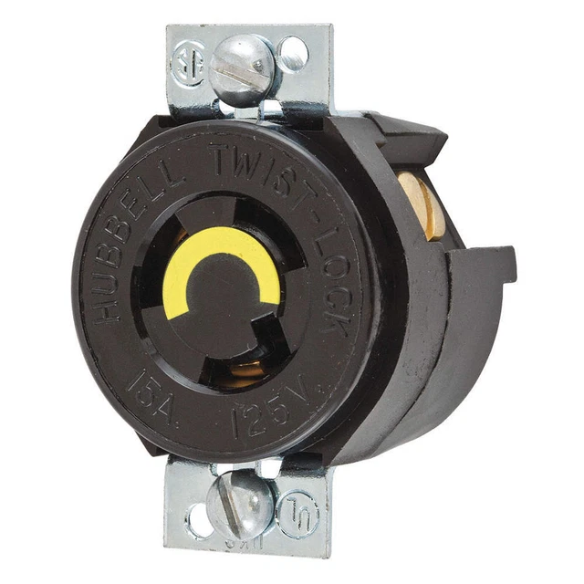 HUBBELL HBL4713 Locking Receptacle,Industrial,15