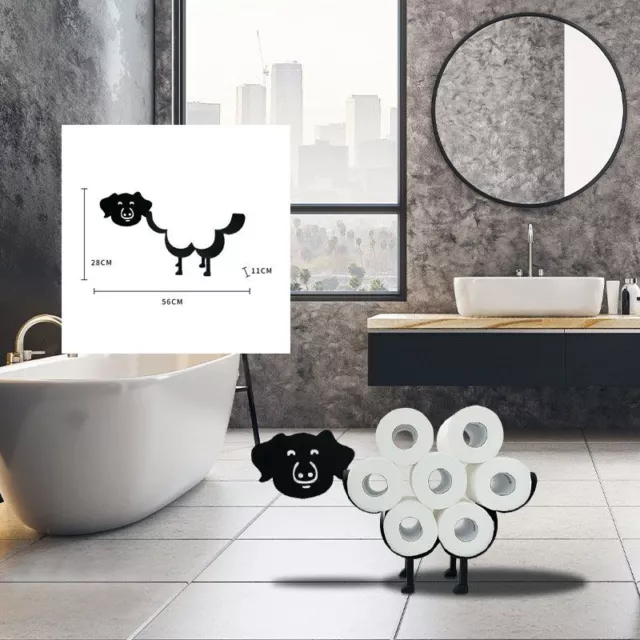 Cute Paper Roll Holder Animal Shape WC Bathroom Free Standing Toilet Papers Rack