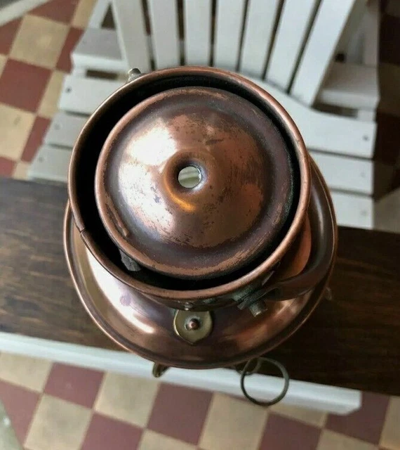 Öllampe Messing & Kupfer Anker Maritime Schiffslaterne Bootslampe 3