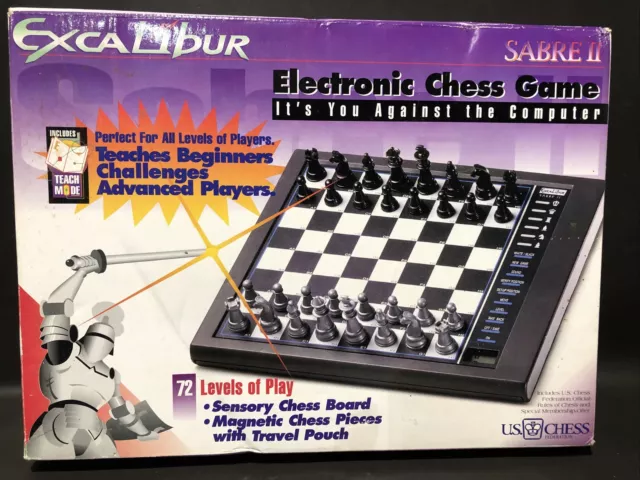 Excalibur King Master Electronic Chess Game Complete in Great 