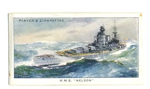1939 Cigarette Cards by John Player Modern Naval Craft #1 H.M.S. NELSON