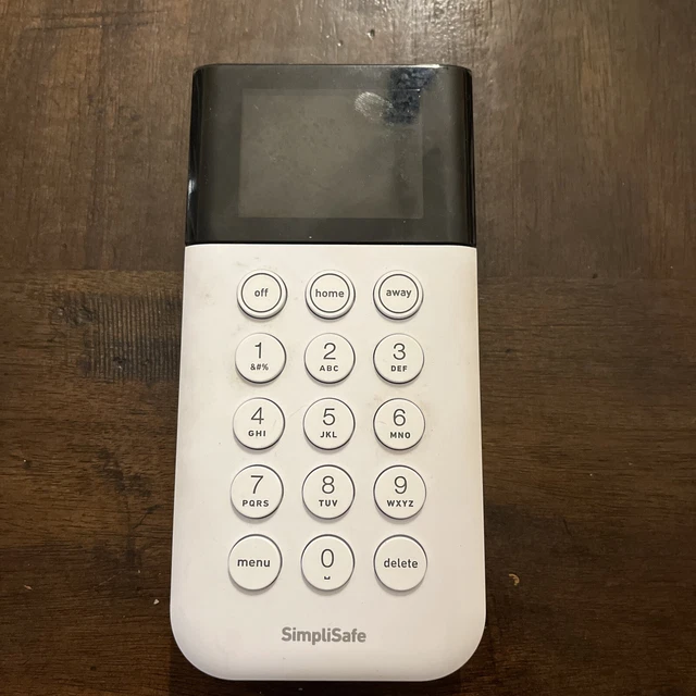 Teclado SimpliSafe SSKP3-W blanco inalámbrico táctil para despertar seguro