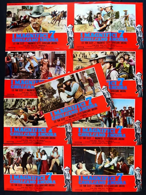 FOTOBUSTE I MAGNIFICI SETTE CAVALCANO ANCORA lee van cleef stefanie