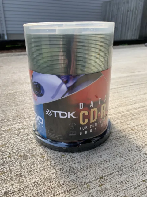 TDK CD-R Blank Recordable Disc CD 700 MB 80 min 48x 100PK Factory Sealed 