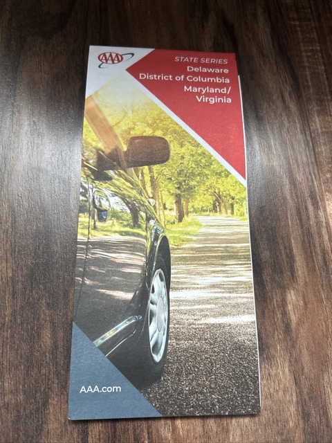 DELAWARE DISTRICT OF COLUMBIA MARYLAND VIRGINIA STATE MAP AAA Roadmap NEW 2022