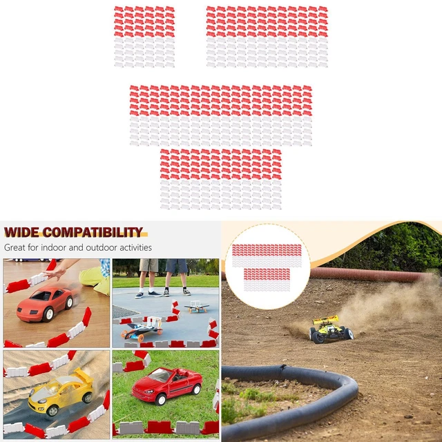 Modular Rc Tracks DIY MODULAR RC Track Set Road Barriers Expandable Adjustable for 1/14 ...