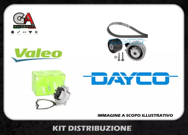 Kit cinghia distribuzione Ford Fiesta 5 V 1.4 TDCI 50kw 68cv Dayco + pompa Valeo