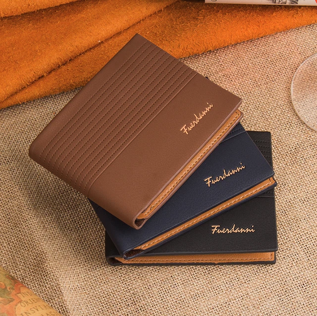 Men's Bifold Leather Credit ID Card Holder Wallet Billfold Purse Clutch Billfold 10