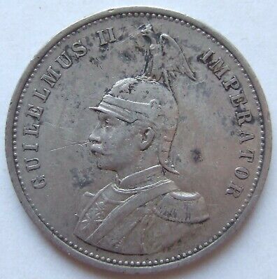 Pièce de Monnaie Afrique Guilelmus II Imperator 1 Rupee 1900 IN Very fine