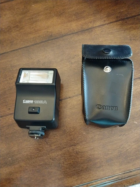 Canon Speedlite 188A Shoe Mount Flash with case for  Canon