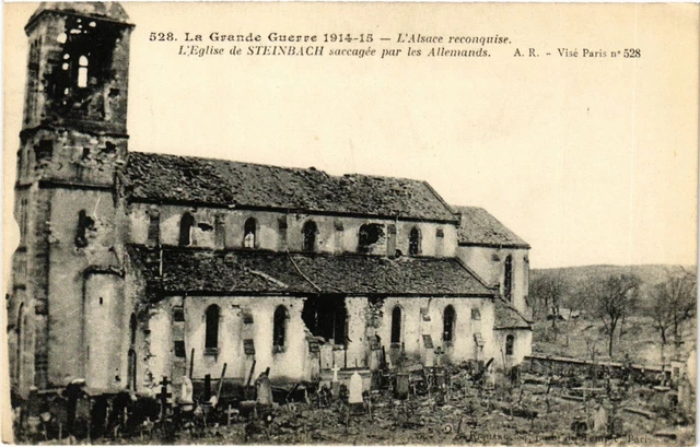 CPA MILITAIRE L'Alsace reconquise-L'Eglise de Steinbach (317232)