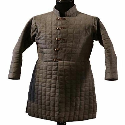 Armour Medievale Gambeson Spesso Imbottito Cappotto Aketon Taglia L Gilè Giacca Armor 