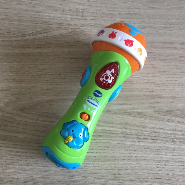 VTECH SING ALONG Microphone with Amplified Voice Effect Alphabet Animal Sounds EUR 4,82