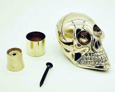 Designer Solid Brass Skull Head Handle for Walking Stick Cane Shaft Accessoris