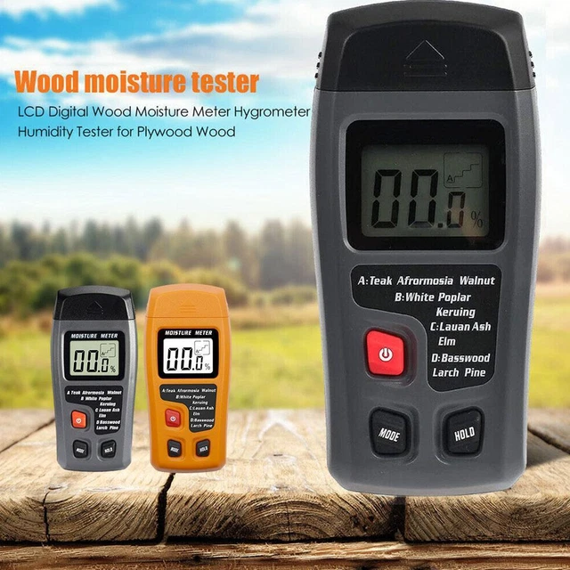 WOOD MOISTURE METER Hygrometer LCD Timber Damp Detecto Moisture Logs
