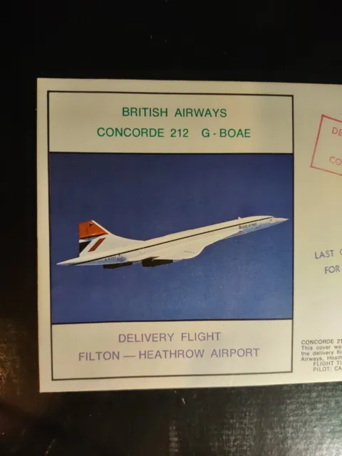BRITISH AIRWAYS CONCORD 212 Delivery Flight Filton Heathrow Airport ...