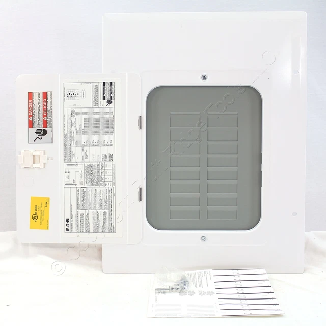 Eaton MBCOVC18 White Flush/Surface Mount Cover for 12-Space Breaker Panel