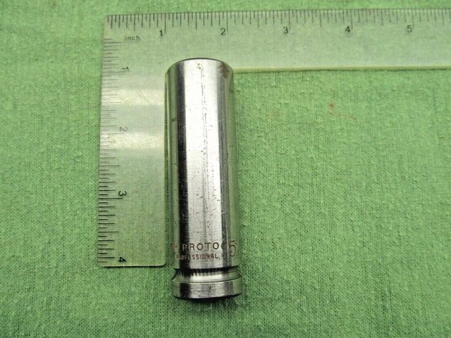 Proto Professional 7320H 1/2" Drive 5/8" Deep Impact Socket, 6-Point, U.S.A.