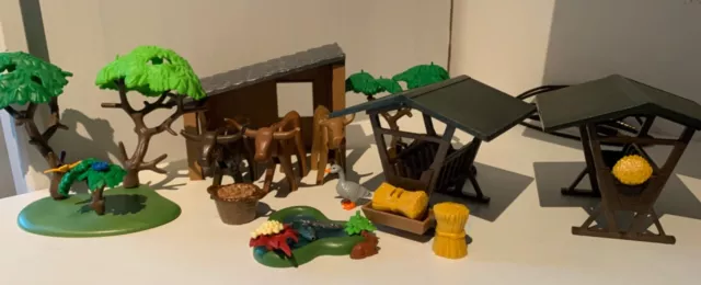 Playmobil Set Futterstelle mit Tieren und Bäumen 🌲🌳