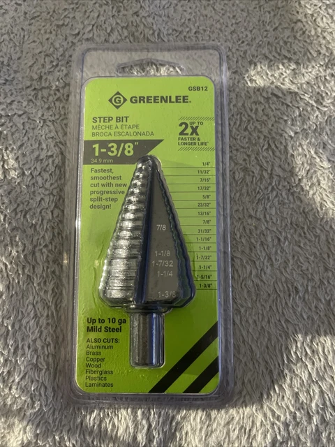 Greenlee Step Drill Bit 1/4" - 1-3/8" Gsb12 -