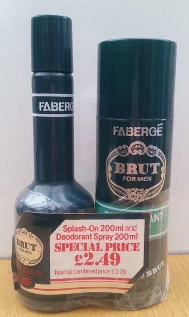 VINTAGE FABERGE BRUT 33 After Shave Deodorant 200ml *Free P&P
