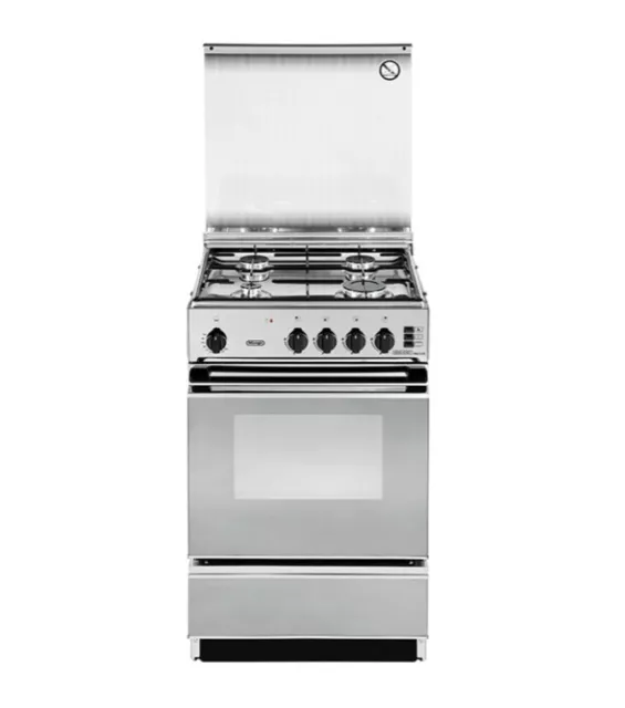 Longhi SGGX554NED Cuisine Inox 50X50cm Four La Gaz 4 Brûleurs