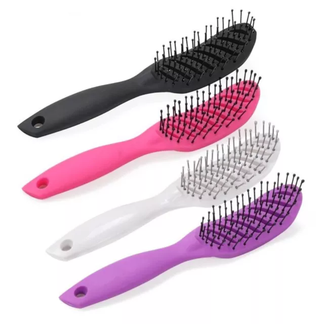 Vented Curved Hairdressing Professional Salon Hair Brush Detangling Styling Comb