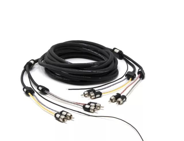 Audison Hertz Cinch Kabel BT4550 hochwertig 5,5 Meter RCA Kabel 4 Kanal Profi