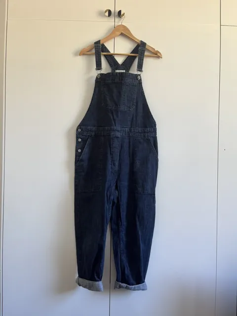Women’s Toast Loose Fit Denim Overalls Size M