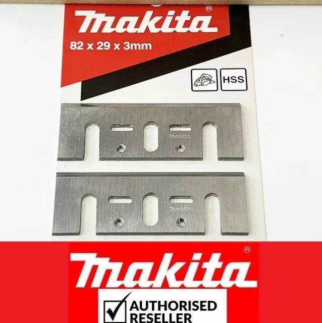 2Pcs Makita HSS Planer Blades 82x29x3mm Fits DeWalt D26676 DW677 DW678 DW680