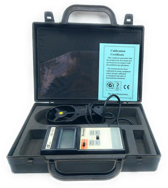 LUTRON AM4201 DIGITAL Anemometer Portable Wind Speed RunnerType Meter