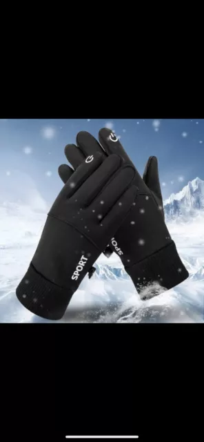 Gants étanches et chaud noirs