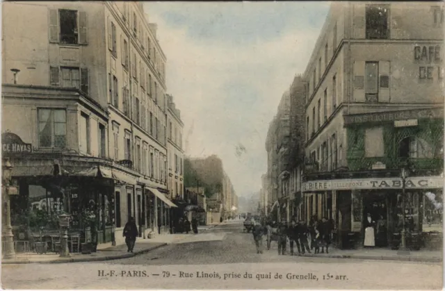 CPA PARIS 15e - Rue Lionois take du quai (156588)