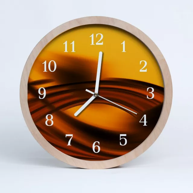 Tulup Reloj de madera 30fi cm reloj de pared - Arte abstracto