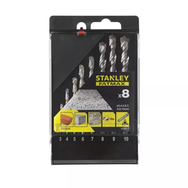 Stanley FatMax STA56068 Masonry 8 Piece Drill Bit Set - RRP £25