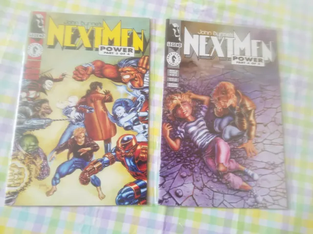 Next Man - Power #3 & #4 John Byrne's - Dark Horse Comic books