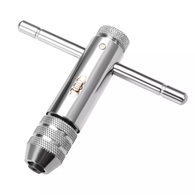 M5-M12 T-Handle Tap Wrench Handle Adjustable Ratcheting Tap Wrench Tap Holder