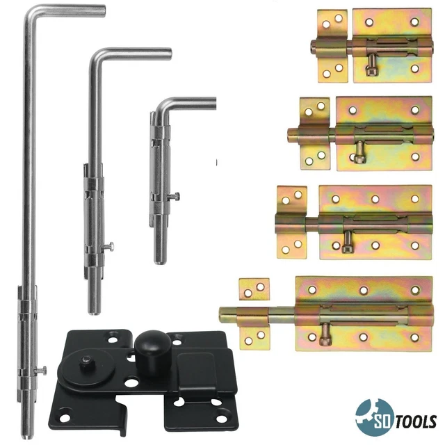 Gartentorriegel Set - 2 Stück Verzinkter Stahl 520 Mm