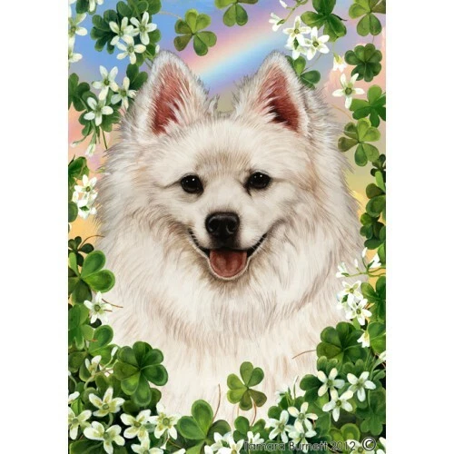 Clover House Flag - American Eskimo 31126